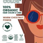 Herbatint kasviväri valkovihreässä pahvipakkauksessa sävyssä warm chestnut power.