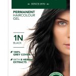 Herbatint kestoväri valkovihreässä pahvipakkauksessa sävyssä 1N eli musta.