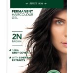 Herbatint kestoväri valkovihreässä pahvipakkauksessa sävyssä 2N eli ruskea.