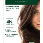 Herbatint kestoväri valkovihreässä pahvipakkauksessa sävyssä 4N eli kastanja.