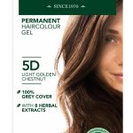 Herbatint kestoväri valkovihreässä pahvipakkauksessa sävyssä 5D eli vaalea kultakastanja.